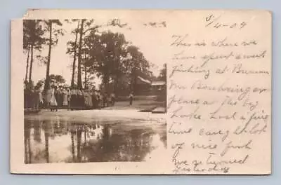  Where We Spent A Week Fishing  MARSHALL Texas RPPC Antique Photo Postcard 1909 • $19.99