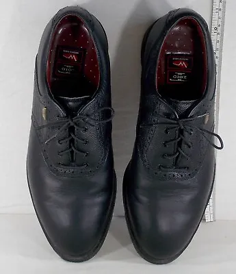 Mizuno Wave Zoid Golf Shoes Black Size US 10.5 UK 9.5 WIDE Excellent Condition • $44.99