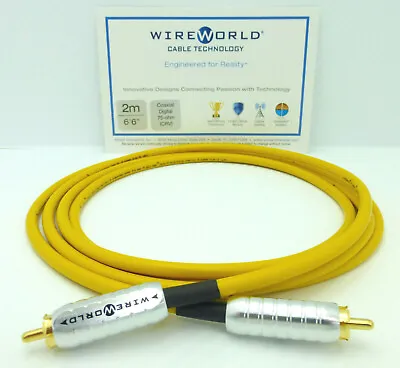 $34.99 • Buy WireWorld Chroma 7 Coaxial Digital Cable 2 Meter 