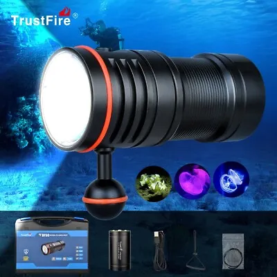 Trustfire DF50 6500lm Scuba Diving LED Lights Video Camera Lamp 70M Waterproof G • $99.74