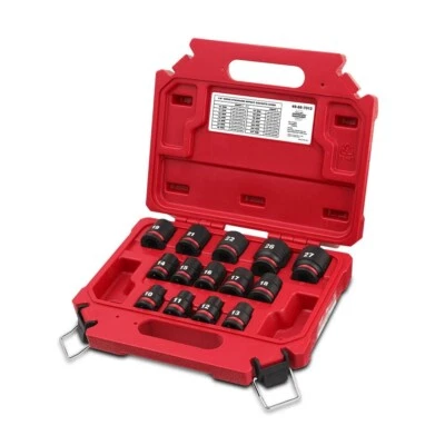 $99 • Buy Milwaukee 49667013 Shockwave 1/2  Drive 14pce Metric 6 Point Impact Socket Set