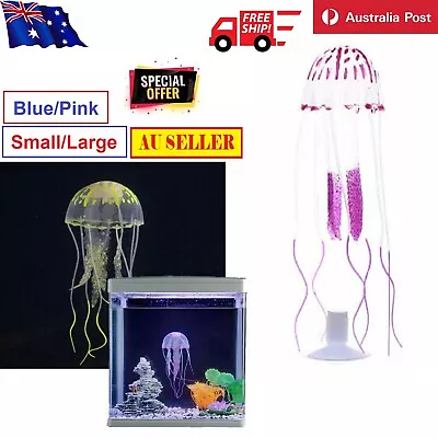 Artificial Jellyfish Ornament Glowing Fish Tank Aquarium Effect Home Decoration • $11.99