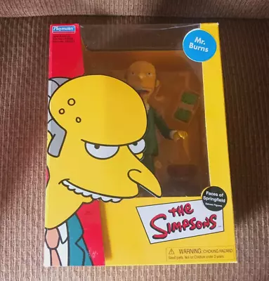 NIB Deluxe Mr Burns Simpsons Faces Of Springfield 8  Action Figure Playmates! • $29.99