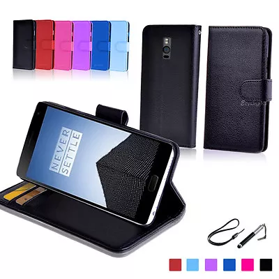 New Wallet Leather Case Cover For OnePlus Three 3 +3 A0003 + Screen Protector • $7.99