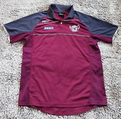 MANLY SEA EAGLES NRL Polo Shirt XL Mens VGC #068 • $24.99