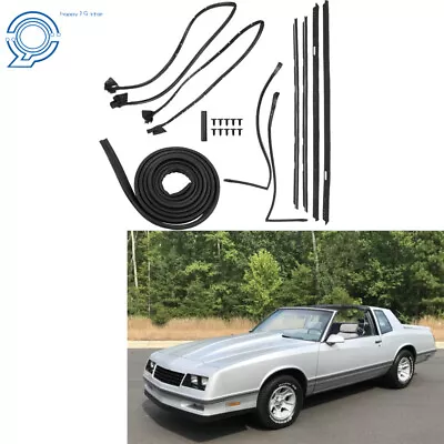 For 1981-1988 Monte Carlo 9PCS Roof Rail Window Door Trunk Seal Weatherstripping • $145.95