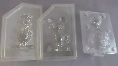 Vintage Set Of 3D Mickey Mouse Big Bird & Daffy Duck Chocolate Candy Molds • $24.99