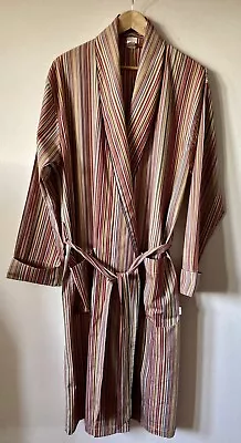 Paul Smith Signature Stripe Men’s Medium Dressing Gown Bath Robe Cotton • £99