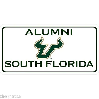 South Florida Alumni College Logo Photo License Plate Made In Usa • $29.99