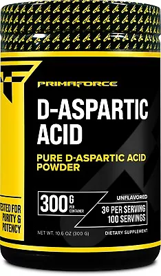 PrimaForce D-Aspartic Acid 300 Grams (100 Servings) Unflavored • $18.99