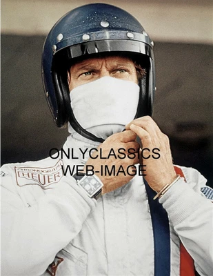 $13.17 • Buy 1971 RUGGED STEVE MCQUEEN OPEN FACE HELMET LeMANS WRIST WATCH AUTO RACING PHOTO