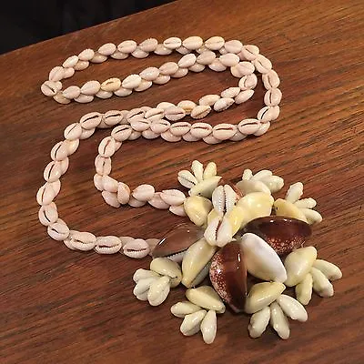 Vintage Hawaii Shell Lei Necklace Luau PRIORITY MAIL • $36.99