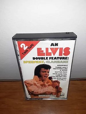 ELVIS PRESLEY Double Feature: Speedway & Clambake RCA Cassette Tape PDK2-1250 • $8.99