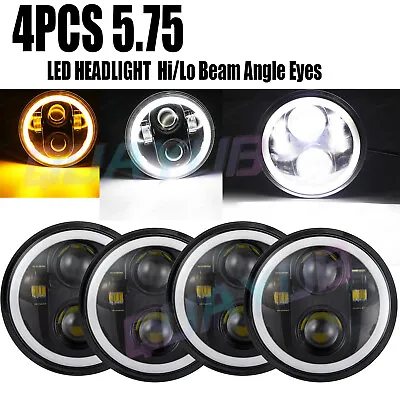 4PCS 5 3/4  5.75  Round Projector LED Headlights Sealed Beam + DRL Light Bulbs • $99.99