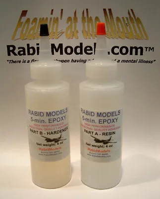 5-minute EPOXY GLUE 8 OZ SET (2x4oz) QUICK & STRONG Industrial-strength Adhesive • $16.99