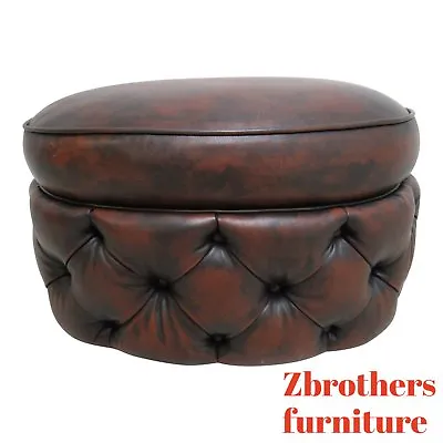 Councill Craftsman Furniture New Orleans  Chesterfield Foot Stool Ottoman  • $569