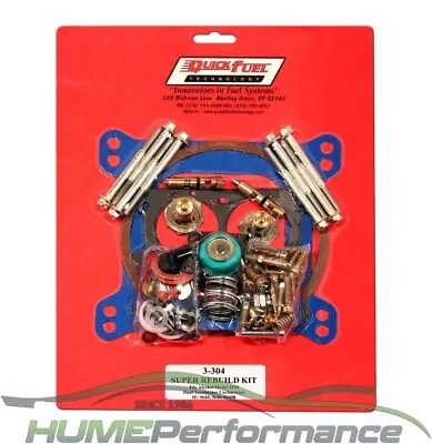Holley Carburettor Double Pumper 4150 Rebuild Gasket Kit E85 Methanol Q3-304 • $195