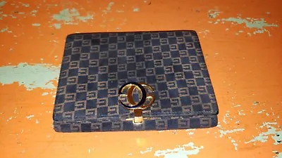 Vintage Gucci Gg Monogram Brown/blue Wallet • $149.99