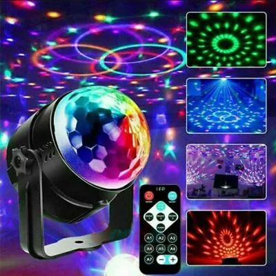 £10.49 • Buy Magic Ball Light LED Party Disco RGB Rotating Club DJ Stage Lighting With Remote