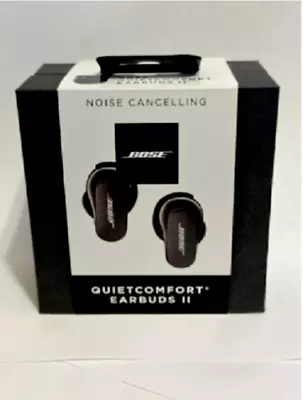 Bose QuietComfort Earbuds II In Ear Wireless Headphones Black New Sealed Fast • $78.88