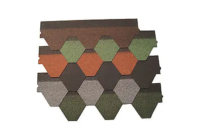 £185 • Buy Hexagonal Roof Felt Tiles - Shingles, Ideal For Sheds, Log Cabins, Garden Sheds