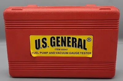 $12 • Buy U.S. General Fuel Pump And Vacuum Gauge Tester Item# 93547