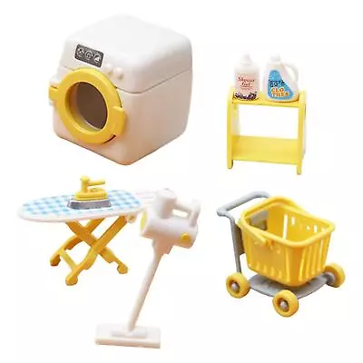 Dolllhouse Laundry Room Set Ironing Stand Washing Machine • £7.80