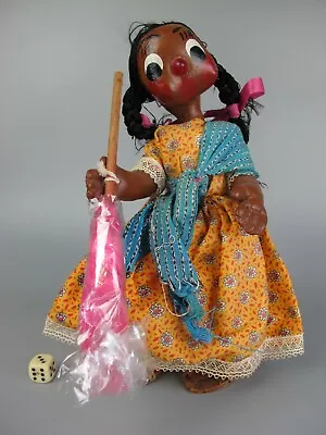 Mexican Oil Cloth Doll. Mum With A Baby. Vintage 1930-40's Folk Art. 10  • $16.41