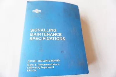 1980s 1990s British Rail Signalling Maintenance Railway Rule Book  • £29.99