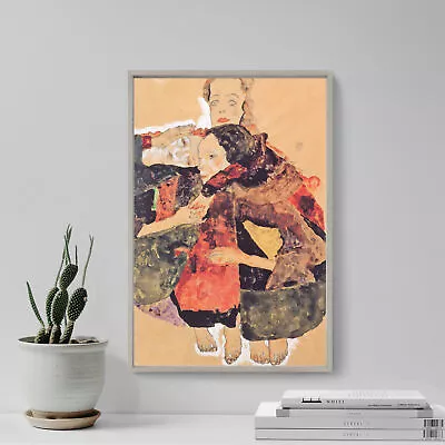 Egon Schiele - Group Of Three Girls (1911) Photo Poster Painting Art Print • £7.50