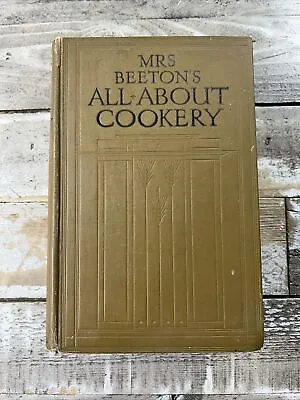 1900s Antique Cook Book  Mrs. Beeton's All-About Cookery  Illustrated • $62.50