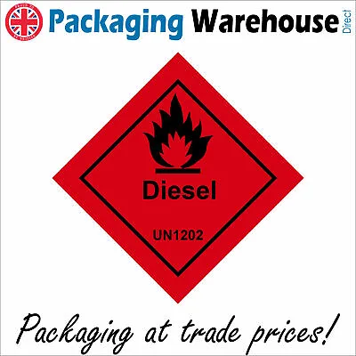 Ha117 Diesel Un1202 Sign Fuel Lorry Van Car Vehical Garage Workplace Train • £89.95