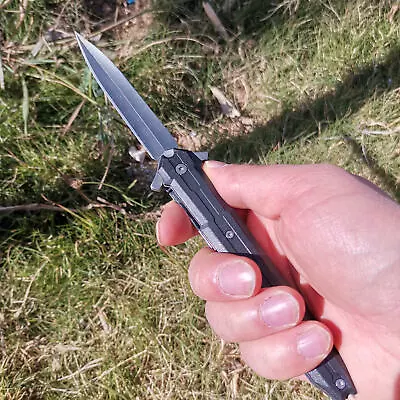 Spring Assisted Blade Tactical Rescue Pocket Hunting Knife • $1