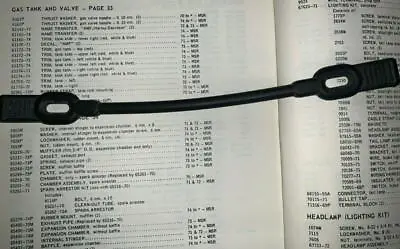 Aermacchi Harley New 62041-73p Tool Kit Strap 1975-1978 Ss125 Ss175 Ss250  05949 • $8.95