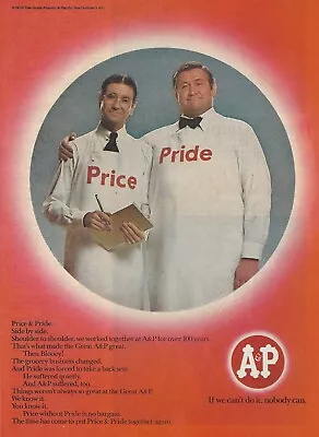 1975 A&P Grocery Store Price & Pride Vintage PRINT AD Advertisement • $8.98