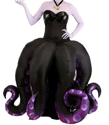 Women's Inflatable Disney Ursula Little Mermaid Costume SIZE S M L (Used) • $84.99