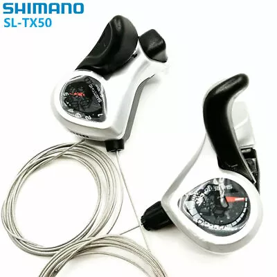 SHIMANO SL-TX50 3/6/7/18/21 Speed Shifters MTB Bike Bicycle Trigger Shift Lever • $12.99