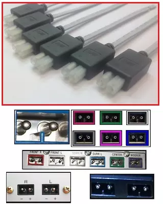 6x Home Theater 6.2mm Speaker Connectors For Older HT Sony-Samsung-LG Plasma TV • $13.99