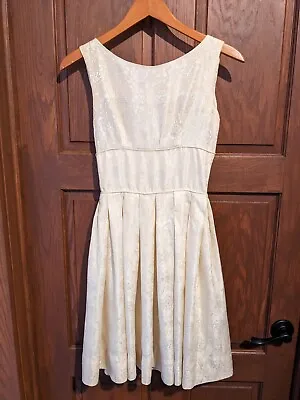 40s Vintage Ivory Tea Length Dress With Jacket • $45