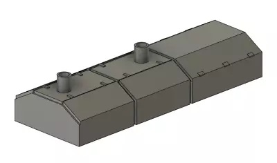 N Scale Detail Parts - Alco RS3m Canted Hood (Qty 1) • $6.50