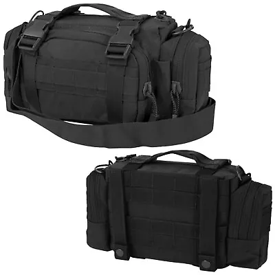 BLACK - Modular Style Deployment Bag Compact Tactical Military Hand Bag Carrier • $29.50