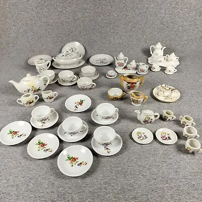 Huge Lot Vintage Japan Mini Tea Set Porcelain White Some With Little Girl • $40