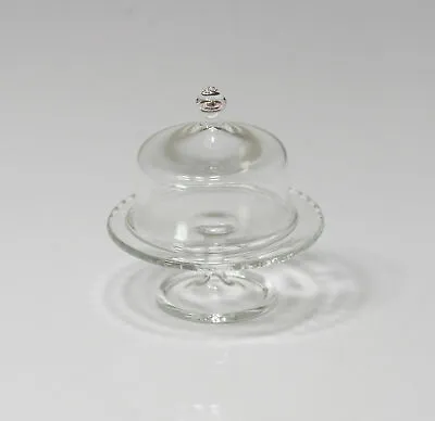 Dollhouse Miniature Artisan Clear Glass Cake Stand By Philip Grenyer • $19.99