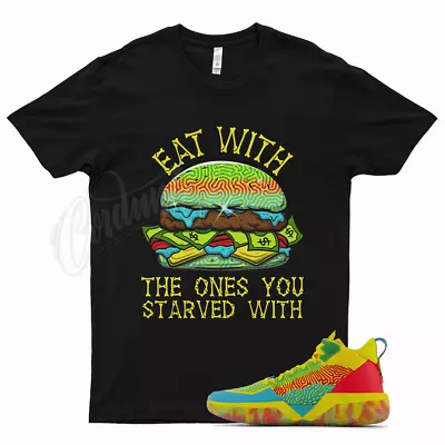 Black EAT T Shirt For Balance TWO WXY Yellow Teal Mashburn Candy Land NB • $26.99