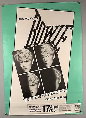 £75 • Buy David Bowie Poster Original Serious Moonlight Tour Bad Segeberg Germany 1993