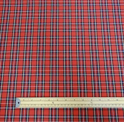 £4.20 • Buy Tartan Polycotton Fabric Scottish Dressmaking Craft Material Soft Touch Kilt