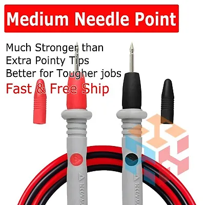 $5.75 • Buy High Quality 1 Pair Universal Probe Test Leads Pin For Digital Multimeter Meter