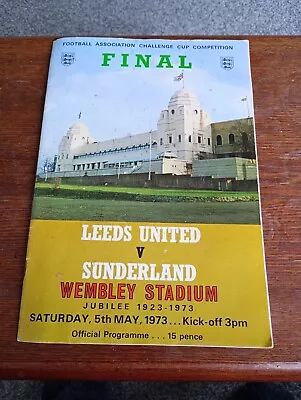 Leeds United V Sunderland 1973 Fa Cup Final Programme • £1.99