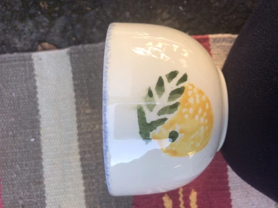 £4.95 • Buy Poole Pottery Fruits Sponge Ware Sugar Or Nibbles Bowl Lemons