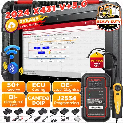 2024 LAUNCH X431 PRO3S+ V+ 5.0 Car Diagnostic Scan Key Coding Bidirectional TPMS • $969